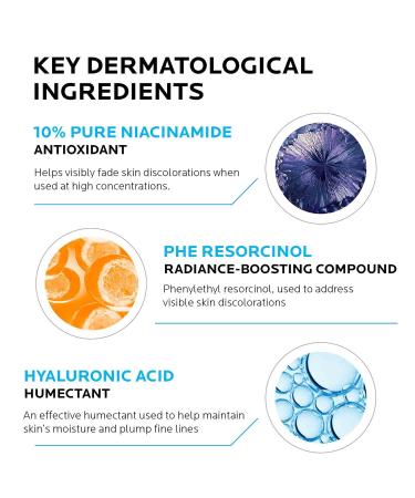 La Roche Posay Niacinamide 10% Face Serum for Brightening and Anti-Aging, Reduces Dark Spots and Uneven Skin Tone - Buy Online on GoSupps.com