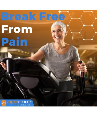 Sacroiliac Belt for Men and Women - Sciatica & Lower Back Pain Relief - Lumbar & Hip Support Brace - Trochanter Belt with Extra Compression - Black Regular Size - Buy Online on GoSupps.com