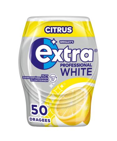 Extra Professional White Chewing Gum Citrus 50 Dragees Citrus 50 pieces (1 pack)