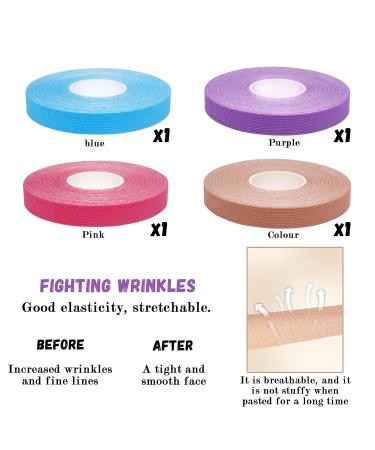 4 Rolls Facial Lift Tape - Anti-Wrinkle Skin Firming Patches for Face & Neck | 1.25cm x 5m | Shop Now - Buy Online on GoSupps.com