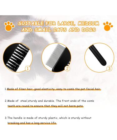 2 Pieces Dog Tear Comb Dog Eye Comb Tear Stain Remover Comb Dog Eye Grooming Comb Double-Sided for Removing Crust and Mucus - Buy Online on GoSupps.com