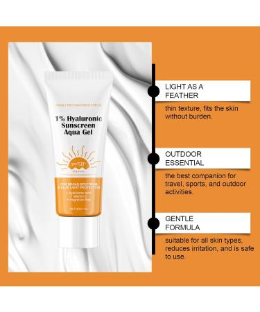 WJnflQN SPF SunscreenLightweight Sunscreen 30g Moisturizing Lotion Waterproof Natural for Daily Use Travel Sports Makeup and Outdoor Activities - Buy Online on GoSupps.com