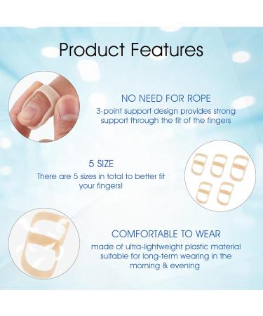 Oval Finger Splint 10-Piece Kit for Finger Support and Straightening - Large Sizes 7-11 - Buy Online on GoSupps.com