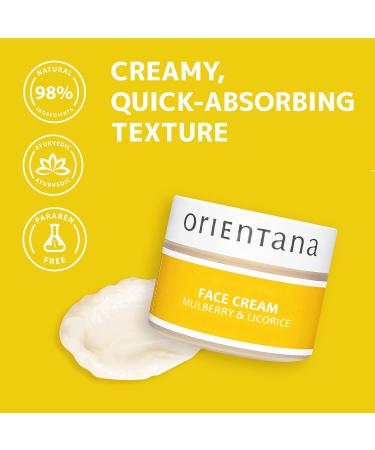 Orientana - Natural Face Cream Blackberry & Licorice | Day & Night Vegan Anti-Redness Anti-Aging & Inflammatory Hydration | Soothing Firming & Moisturizing Oily and Problematic Skin - 50g - Buy Online on GoSupps.com