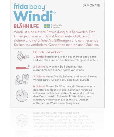 Fridababy Windi Flatulence Aid for Babies - 10 Disposable Catheters Natural Relief for Gas - 0 Months+ - Buy Online on GoSupps.com