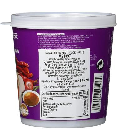  Cock Cock Panang Curry Paste 400g - Buy Online on GoSupps.com