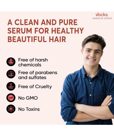 Vocks Hair Growth Serum - Anti Thinning & Hair Loss Treatment for Men & Women | 2oz (One Month Supply) - Hair Regrowth Formula - Buy Online on GoSupps.com