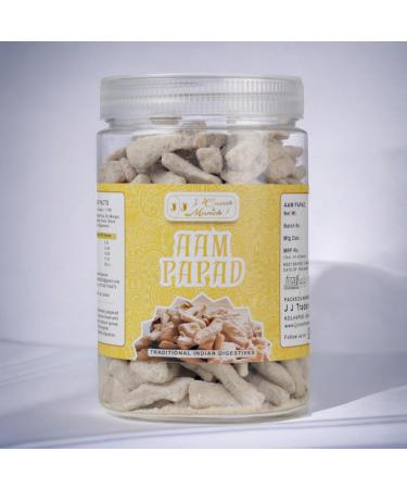 J J Crunch N Munch Aam Papad Candy Sweet & Chatpata Aam Mango Slice Khatta Meetha and Chatpata Aam papad Lachha 300g (6) - Buy Online on GoSupps.com