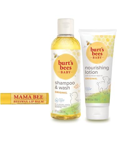 Burt's Bees Joyful Moments Baby Shampoo, Wash, Lotion & Lip Balm Set - Buy Online on GoSupps.com