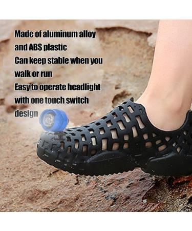 CROC Headlights for Shoes - IPX5 Waterproof 72-Hour Battery Life Blue LED Lights for Dog Walks & Decoration - 2-Piece Set - Buy Online on GoSupps.com