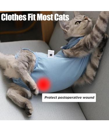 Tomtary Cat Surgical Recovery Suit Professional Cat Surgery Recovery Suit Anti Licking Cat Vest Body Suits Medical Care Cone Collar Alternatives Suit for Cats Weaning Wounds Skin Diseases(Purple M) - Buy Online on GoSupps.com