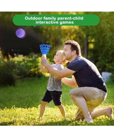 Buy Lbsel Kinder Indoor & Outdoor Sports Game - Fun Party Toy for Ages 5-12 - Includes 2 Baskets & 10 Balls - Blue & Yellow - Buy Online on GoSupps.com