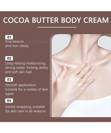  BRVLY Cocoa Butter Face & Body Cream Vitamin E Cream Men's Skin Lotion for Extremely Dry Skin Cocoa Butter & Deep Nourishing Serum for Women (1) - Buy Online on GoSupps.com