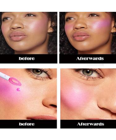 Liquid blush oil for cheeks liquid blush for cheeks | Color-changing lip balm - Temperature-changing cosmetic smudge-proof lip and cheek tint for - Buy Online on GoSupps.com