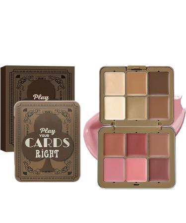  Veeteah Concealer and cream blush palette - Cream blush palette - Multi-functional blush - 12 blush colors for face and contour - Natural cheek tint for girls - Buy Online on GoSupps.com
