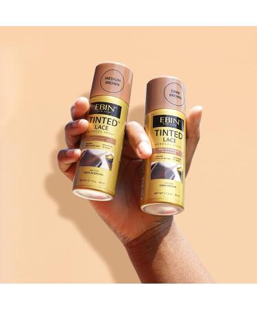 EBIN NEW YORK Tinted Lace Spray - 5.07oz (Medium Brown) 5.07 Fl Oz (Pack of 1) Medium Brown - Buy Online on GoSupps.com