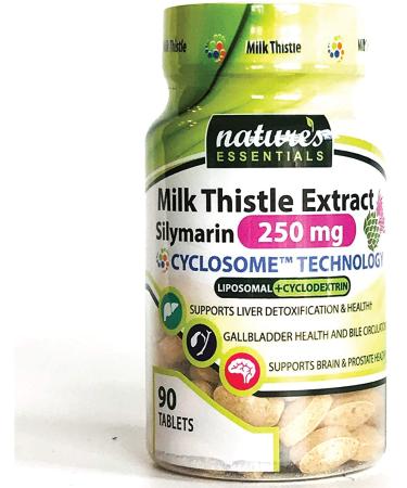 NATURE'S ESSENTIALS Liposomal Milk Thistle | 250mg per Pill | Full-Spectrum Silymarin| Maximum Absorption Formula | 3 Month Supply | Non-GMO | Gluten-Free | Vegetarian | Lab Certified | USA