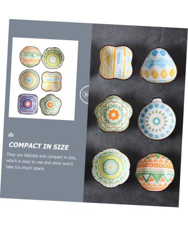 MAGICLULU 6pcs Ceramic Saucer Ceramics Sauces Sushi re-usable - Buy Online on GoSupps.com