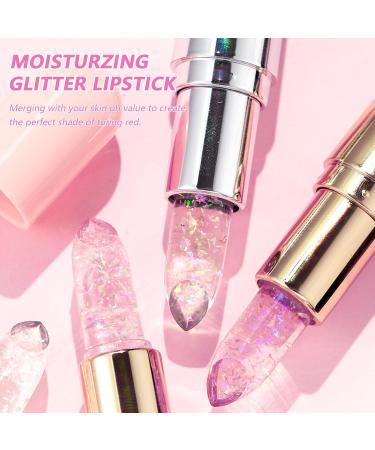 4 PCS Color Changing Lipstick Set Moisturizing Jelly Lip Balm & Gloss | Long Lasting Non-Sticky Anti-Crack | Perfect for All Skin Tones - Buy Online on GoSupps.com