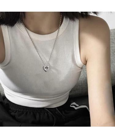 Oralgos 2023 Hollow Heart Necklace - Simple Pendant Jewelry for Women & Girls Perfect Wedding Gift - Buy Online on GoSupps.com