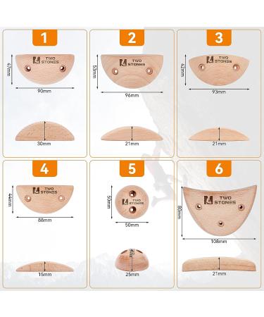 Wooden Rock Climbing Holds Set for Kids and Adults | Variety Screw-On Hand Holds with Mounting Hardware - Buy Online on GoSupps.com