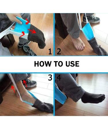 Sock Aide Device for Seniors - Easy On/Off, Helper for Elderly, Disabled, Pregnant - Buy Online on GoSupps.com