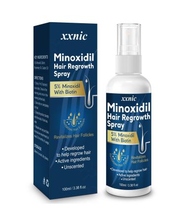 5% Minoxidil Hair Growth Serum Hair Loss Treatments for Women & Men Hair Regrowth for Men Hair Growth Oil Spray Combat Hair Loss & Thinning Hair 100ML 1 Ounce (Pack of 1)