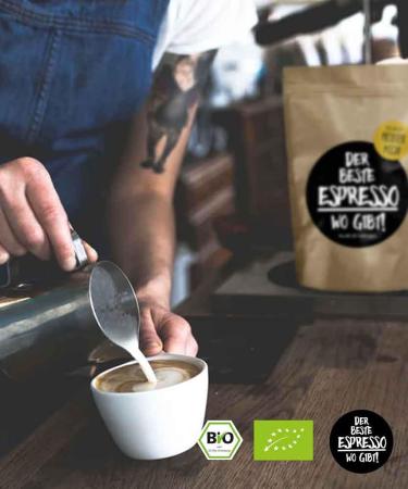 Biotiva DER Beste Espresso WO GIBT! - 250g (Beans) - Premium Organic Quality - Perfect Cream - Full-Bodied in Taste - Fresh Roast - Buy Online on GoSupps.com
