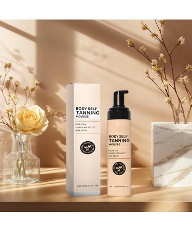 Self-Tanning Mousse | 100ml Moisturizing Self-Tanning Mousse for Skin - Tanning Mousse For Women and Men Outdoors Holidays Beach Wedding Evening Date - Buy Online on GoSupps.com