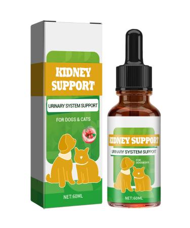 Kidney Support for Dogs Cranberry Supplement for Dogs & Cats Supports Bladder Detox Urinary & Kidney Health Liquid Kidney Supplement for Dogs Cat 2 oz (60ml)
