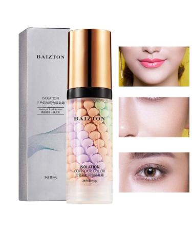 Yunmiao Makeup base color | Tricolor Insulating Cream - Makeup Primer Skin-correcting and brightening primer Moisturizing and oil-controlling Yunmiao