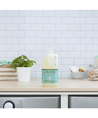 Mrs. Meyer's Liquid Laundry Detergent - Biodegradable, Cruelty-Free, Basil Scent, 64 oz (Pack of 2) - 128 Loads - Buy Online on GoSupps.com