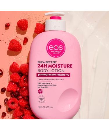 Eos Shea Better Body Lotion - Pomegranate Raspberry 16oz (2 Pack) - Hydrating and Nourishing Formula - Buy Online on GoSupps.com