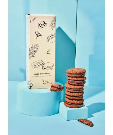 KoRo - Oatmeal cookies with dark chocolate filling 180g - Buy Online on GoSupps.com