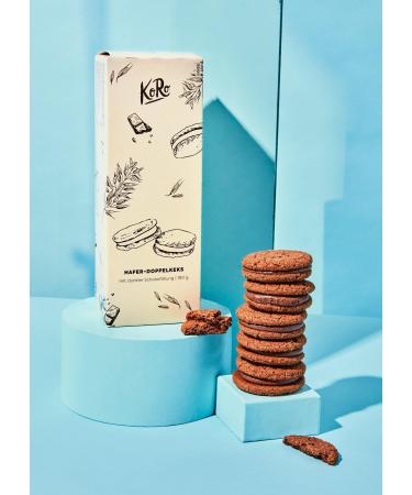 KoRo - Oatmeal cookies with dark chocolate filling 180g