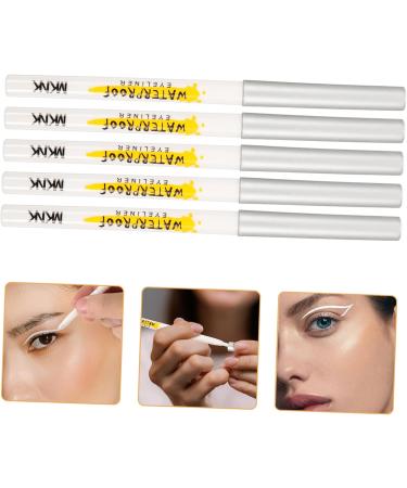 MAGICLULU Eye Makeup Tools 15 Pcs White Lying Silkworm Pen Highlighters Crayons Eye Shadow Cosmetics Makeup Pen Eyes Tool Girl - Buy Online on GoSupps.com