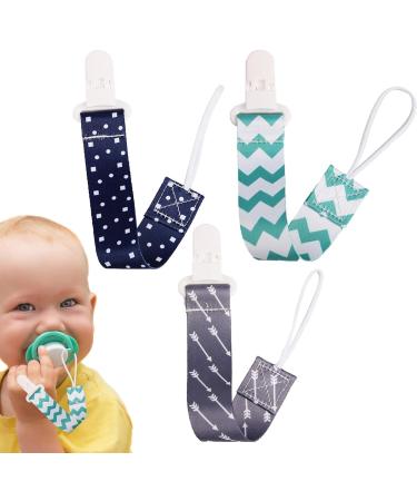Buy Wukesify Fabric Baby Pacifier Clips | Secure Pacifier Strips & Bite Toys for Babies & Kids - International Shipping Available - Buy Online on GoSupps.com