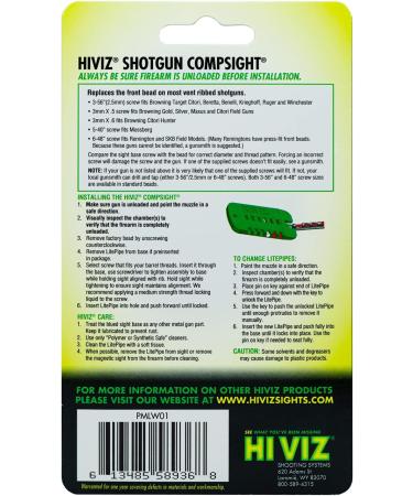 HIVIZ PMLW01 Litewave Front Sight & Compsight Bead Replacement in Black - Buy Online on GoSupps.com