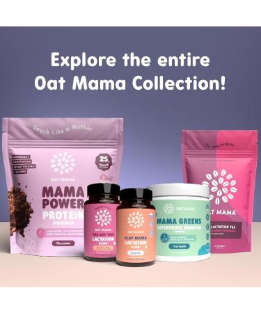 OAT MAMA Organic Lactation Supplement - 'Slay Mama' Blessed Thistle & Fenugreek Capsules - Herbal Lactation Blend, Postpartum Support for Breastfeeding Moms - Buy Online on GoSupps.com