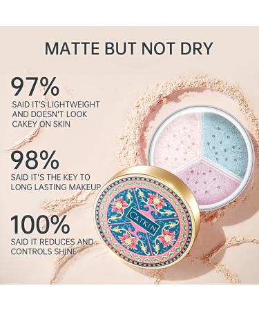 COLORITE CATKIN Translucent Setting Powder Corrects & Porfree Loose Face Powder Matte Finish 15H Long Lasting Oil Control and Hydrates C03 Glass - Buy Online on GoSupps.com