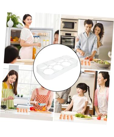 HOMSFOU 3pcs Egg Storage Box Basket Food Tray Refrigerator Egg Trays Egg Holder Refrigerator Door Stackable Assorted Colorx3pcs 17.5x8.5x2cmx3pcs - Buy Online on GoSupps.com