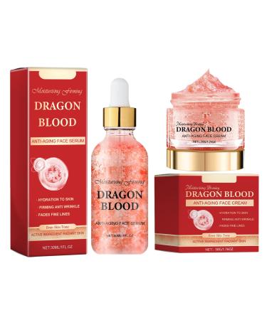 Shantou Yingji Dragons Blood Easy Cream Firming facial cream + antiwrinkle facial serum 50 g and dragons blood 30 ml antiwrinkle serum fine lines to reduce cream 33
