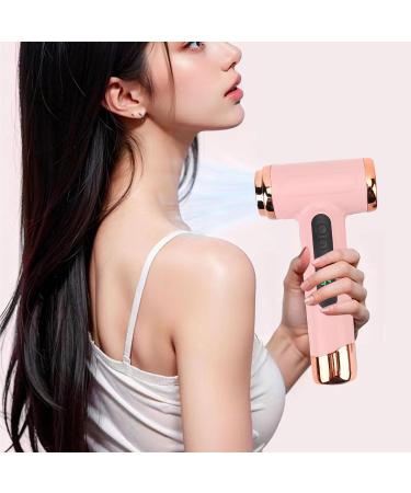 Portable Hair Dryer 200W Cold Hot Wind Mini Hair Dryer with Lightweight Design 15000mAh USB Rechargeable Cordless Travel Hair Dryer Blow Dryer with Nozzle for Students Roseate - Buy Online on GoSupps.com