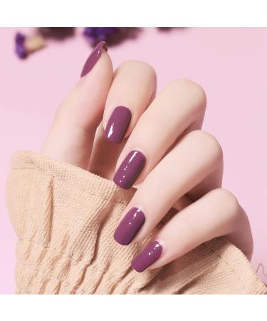 Purple Nail Polish - Grape Purple Nail Varnish - Peel Off Quick Dry Water-Based Formula No Smell Non Toxic Nail Polish - Stylish Nail Polish for DIY Nail Art - Buy Online on GoSupps.com