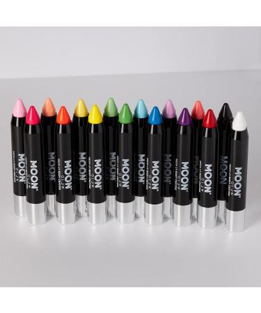 Moon Glow Neon-UV Face & Body Paint - Pastel Colors UV Reactive 6-Piece Set for Vibrant Face Painting - Buy Online on GoSupps.com