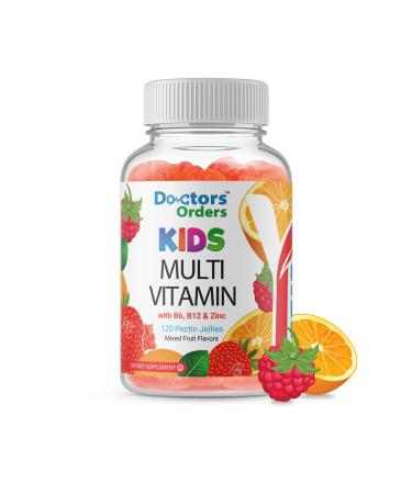 Doctors Finest Multivitamin Gummies for Kids - Vegetarian GMO-Free & Gluten Free - Great Tasting Fruit Flavors Pectin Chews - 120 Jellies