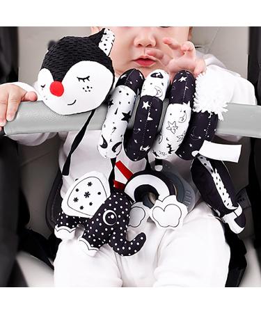 Funsland Stroller Toys | Musical Baby Bed Spiral Plush | Activity Toys for Infants 0-6 Months - Schwarzfuchs - Buy Online on GoSupps.com