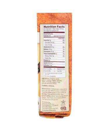 Teeccino Almond Amaretto Herbal Coffee - Medium Roast, Caffeine-Free, 11 oz (312 g) - Buy Online on GoSupps.com