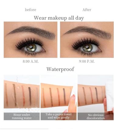2Pcs Lacisonpen Microblading Eyebrow Lumentes Four Tipped Eyebrow Pen Giphogantic 3d Waterproof Microblading Eyebrow Pen Microblading Eyebrow Pencil Contouring Pen (Style B -Black) - Buy Online on GoSupps.com