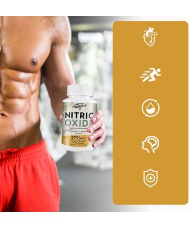 Buy Nitric Oxide Boost - Premium Precursor & Phytonutrient Blend for Enhanced Blood Flow & Energy - 90 Capsules (2 Bottles - Buy Online on GoSupps.com